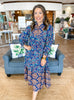 The Indigo Isle Midi Dress
