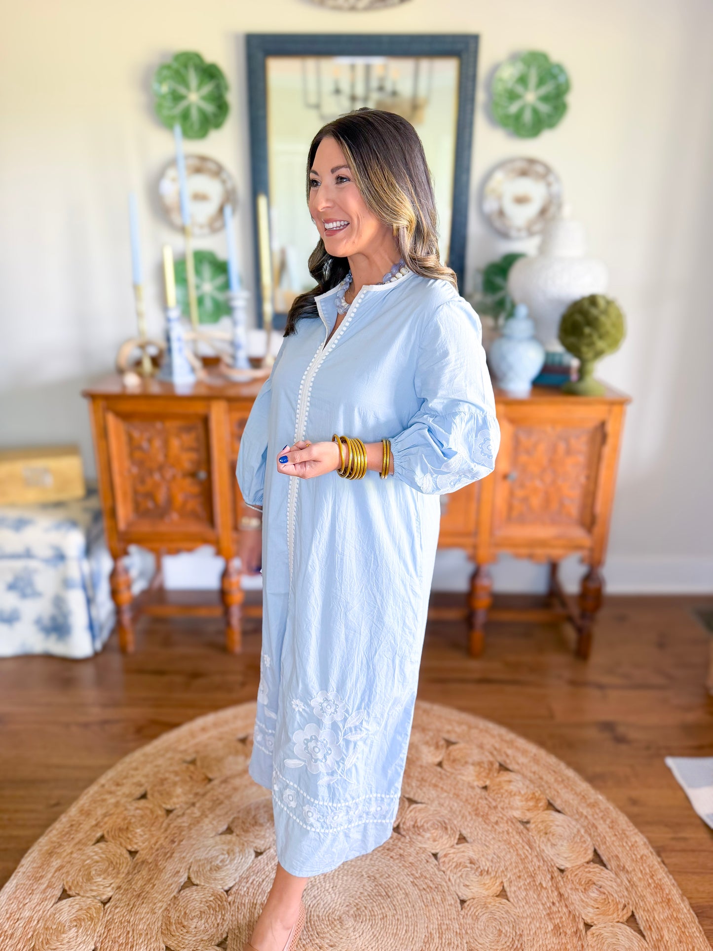 Victoria Dunn | Sienna Maxi in Morning Petal