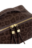 Katie Loxton | Soho Suedette Medium Makeup & Toiletry Bag in Chocolate Leopard