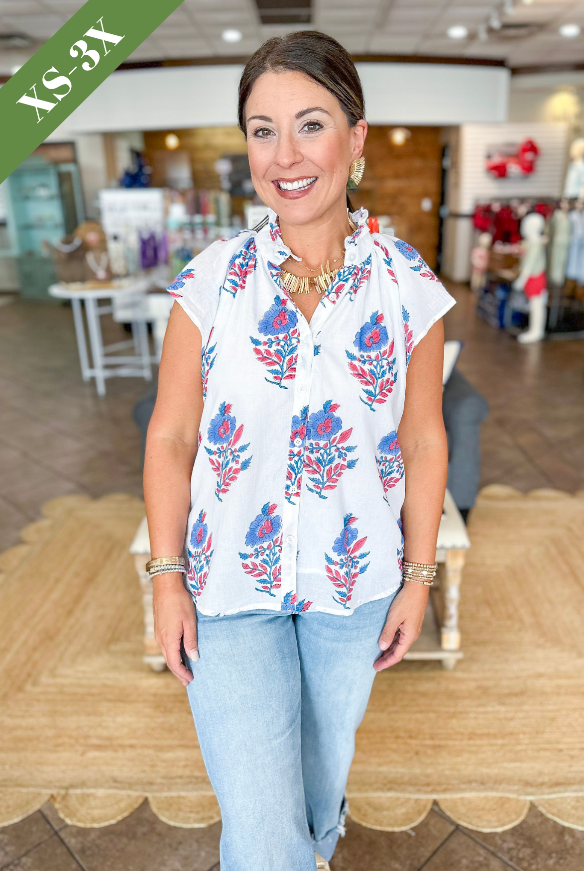 Victoria Dunn Bays Blouse | Ultramarine