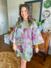 Brianna Cannon Caftan in Splash of Spring Metallic