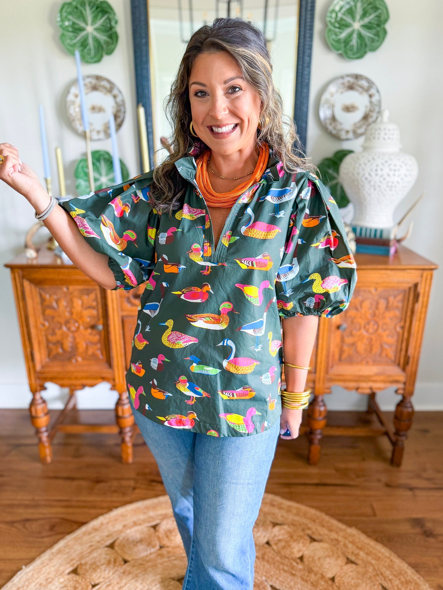 Caryn Lawn | Anna Duck Top in Olive
