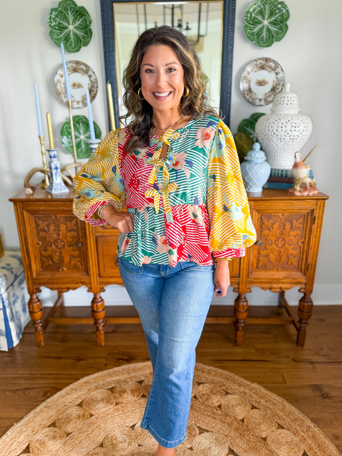 The Marigold Peplum Top