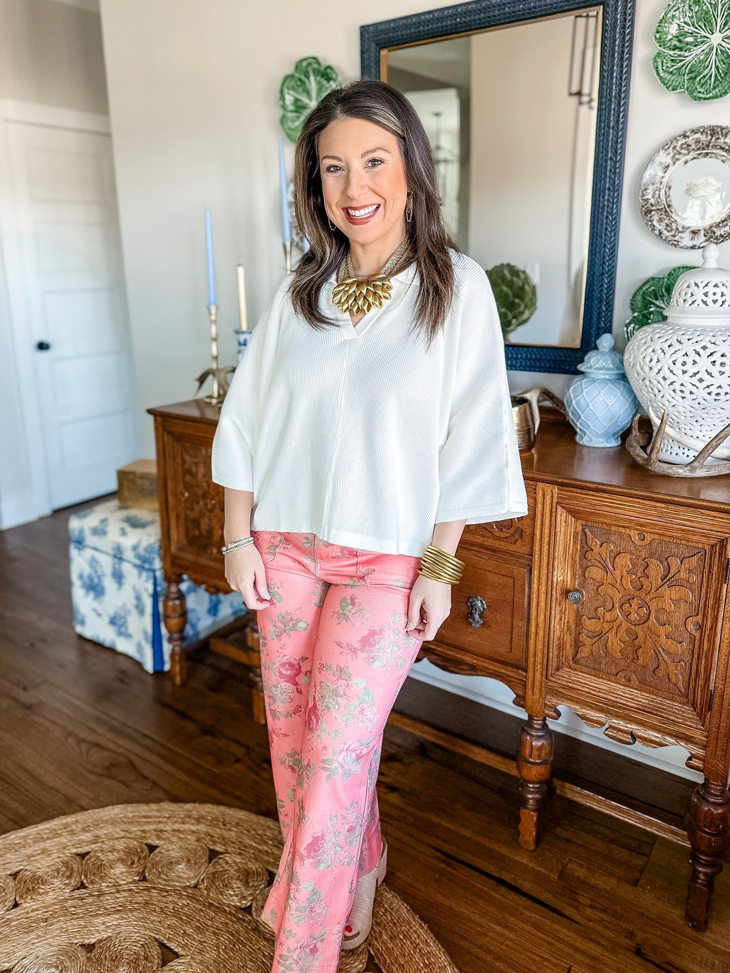 The Camellia Denim Pants