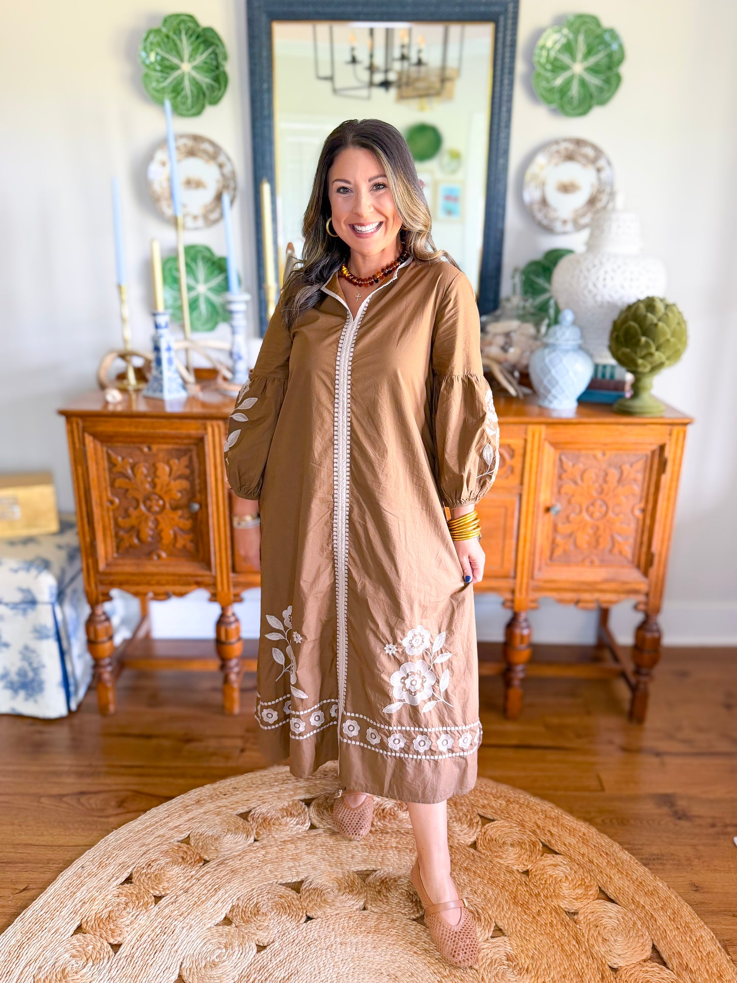 Victoria Dunn | Sienna Maxi in Rustic Petal