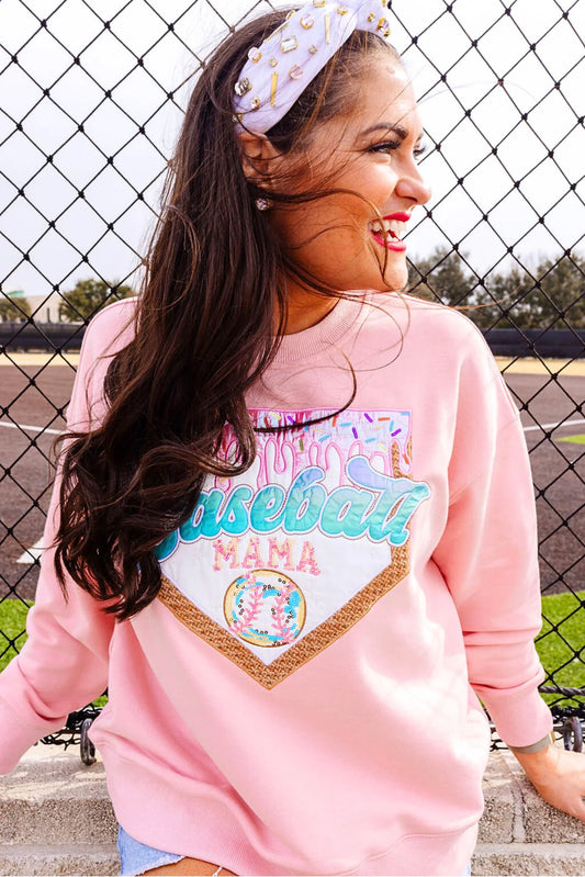 Brianna Cannon | Baseball Mama Ice Cream Drip Sweatshirt