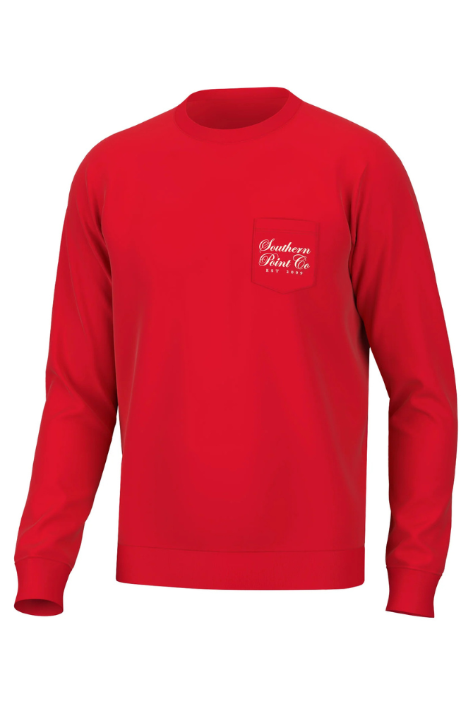 Southern Point SANTA CLAUSE LONG SLEEVE TEE in Red