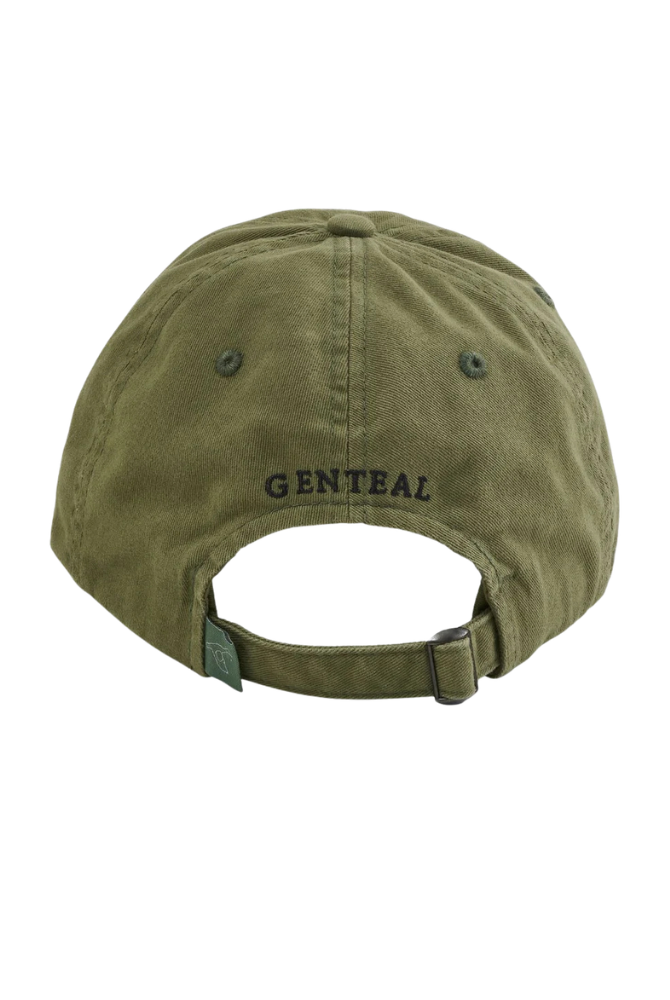 Gen Teal | Olive Cotton Twill Patch Hat