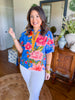 Raya Top in Capri Blossoms