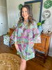 Brianna Cannon Caftan in Splash of Spring Metallic