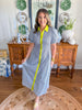 Uptown Charm Midi Dress