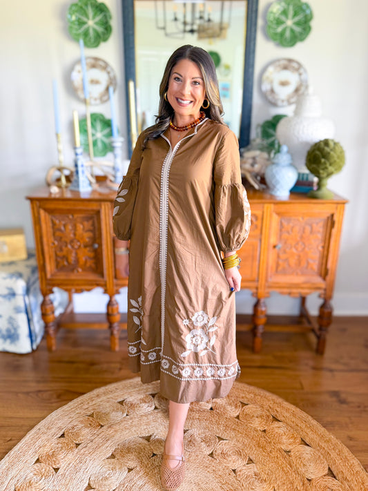 Victoria Dunn | Sienna Maxi in Rustic Petal