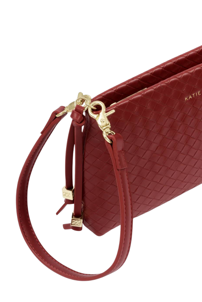 Katie Loxton | Nova Small Shoulder Bag in Crimson