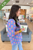 Summer Moments Floral Top in Periwinkle