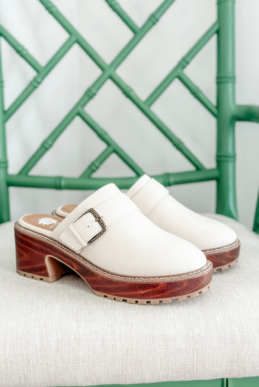 Yellowbox Barker Platform Clog in Bone