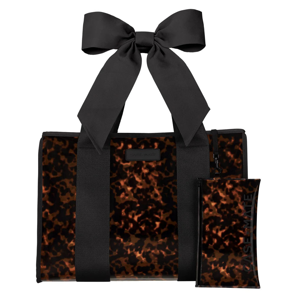 Casemate | Jelly Bow Tote in Tortoiseshell Bow