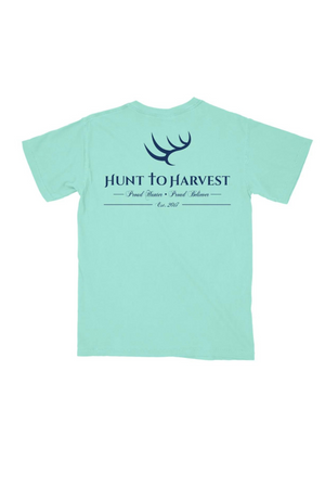 Hunt To Harvest Signature Logo T-Shirt in Mint