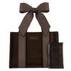 Casemate | Jelly Bow Tote in Espresso Polka Dot Bow
