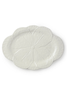 Le Jardin Cabbage 3-D Oval Platter in White