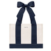 Casemate | Canvas Bow Tote Bag in Navy