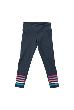 Prodoh Girl's GIRL'S ATHLETIC LEGGING IN NAVY STRIPE