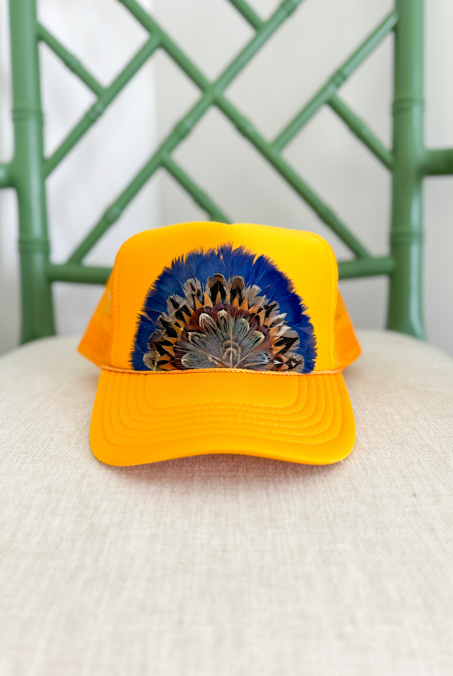 Macy Feather Trucker Hat