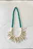 Turquoise Wood Stick Beaded Necklace