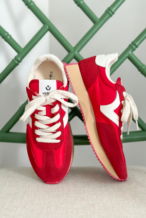 Victoria Cosmos Sneaker in Red