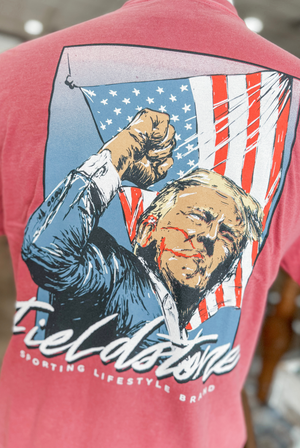 Fieldstone Trump Fight Tee in Red