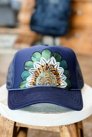 Lainey Feather Trucker Hat