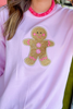 Glitter Gingerbread Man Sweatshirt