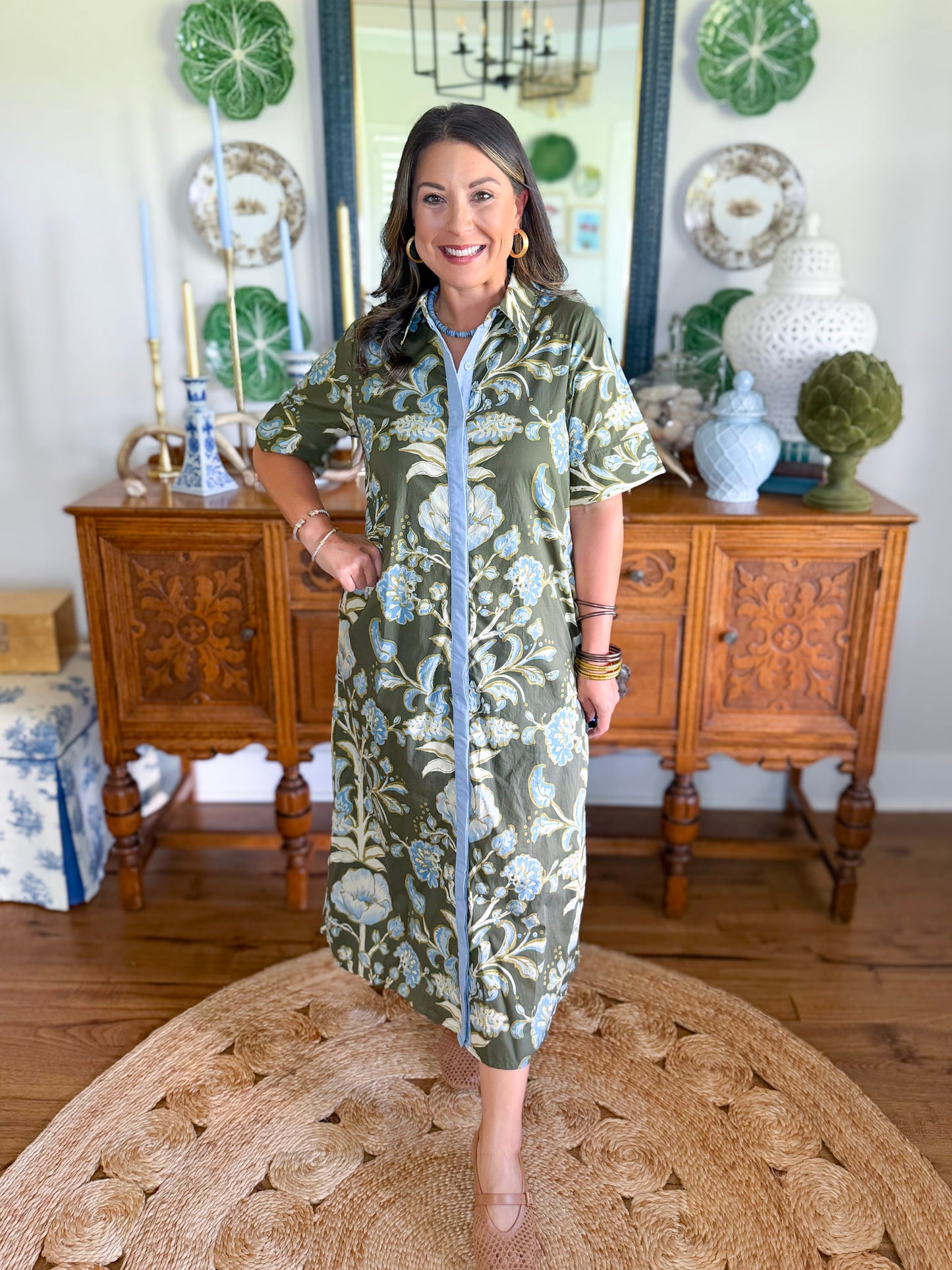 Blue Ridge Floral Dress