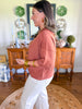 The Camille Knit Top in Camel