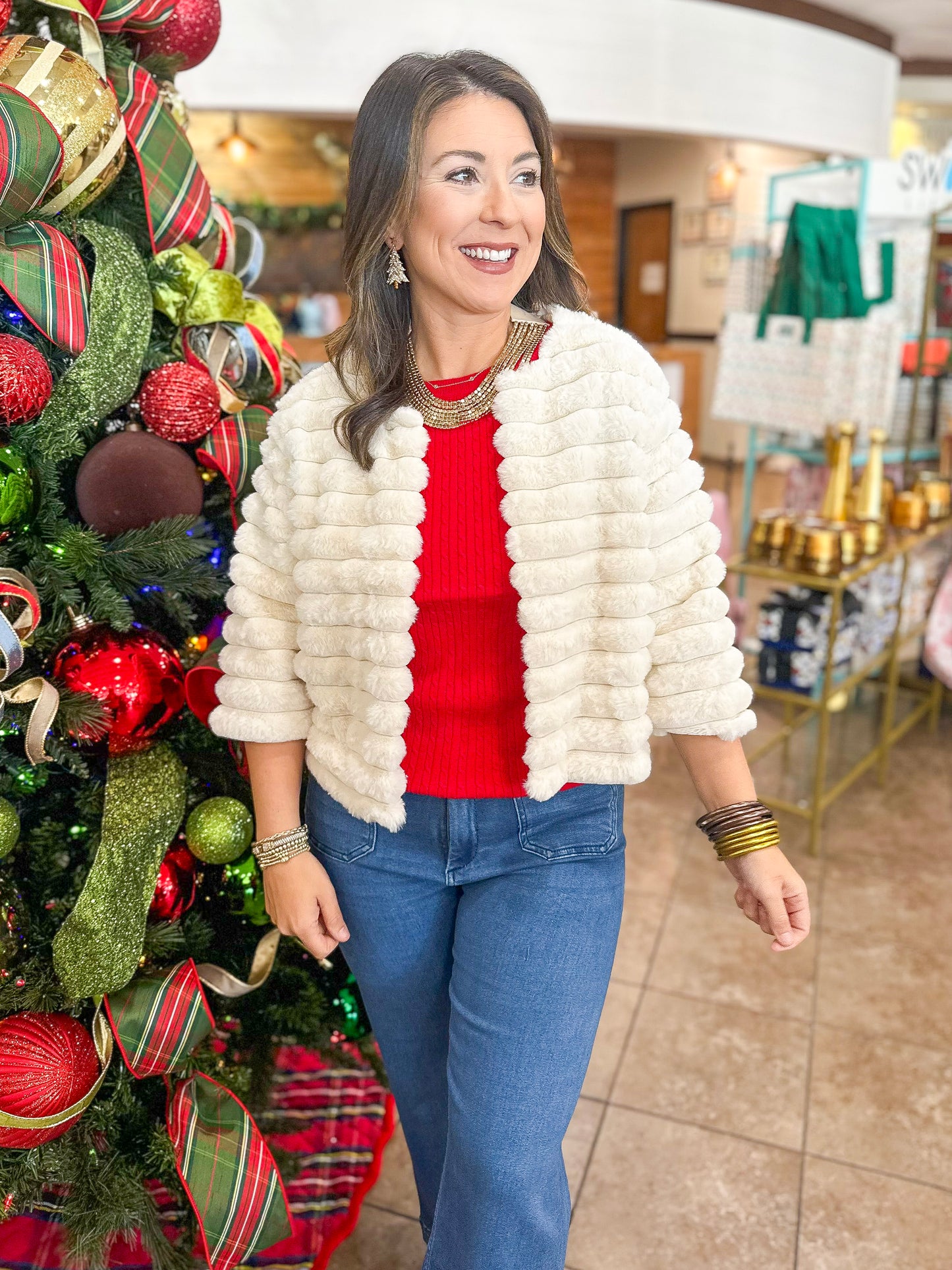 Callie Bolero Jacket in Cream