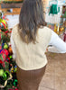 Soft Season Sweater Vest Top in Ecru