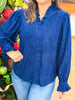 Winter Whimsy Top in Navy