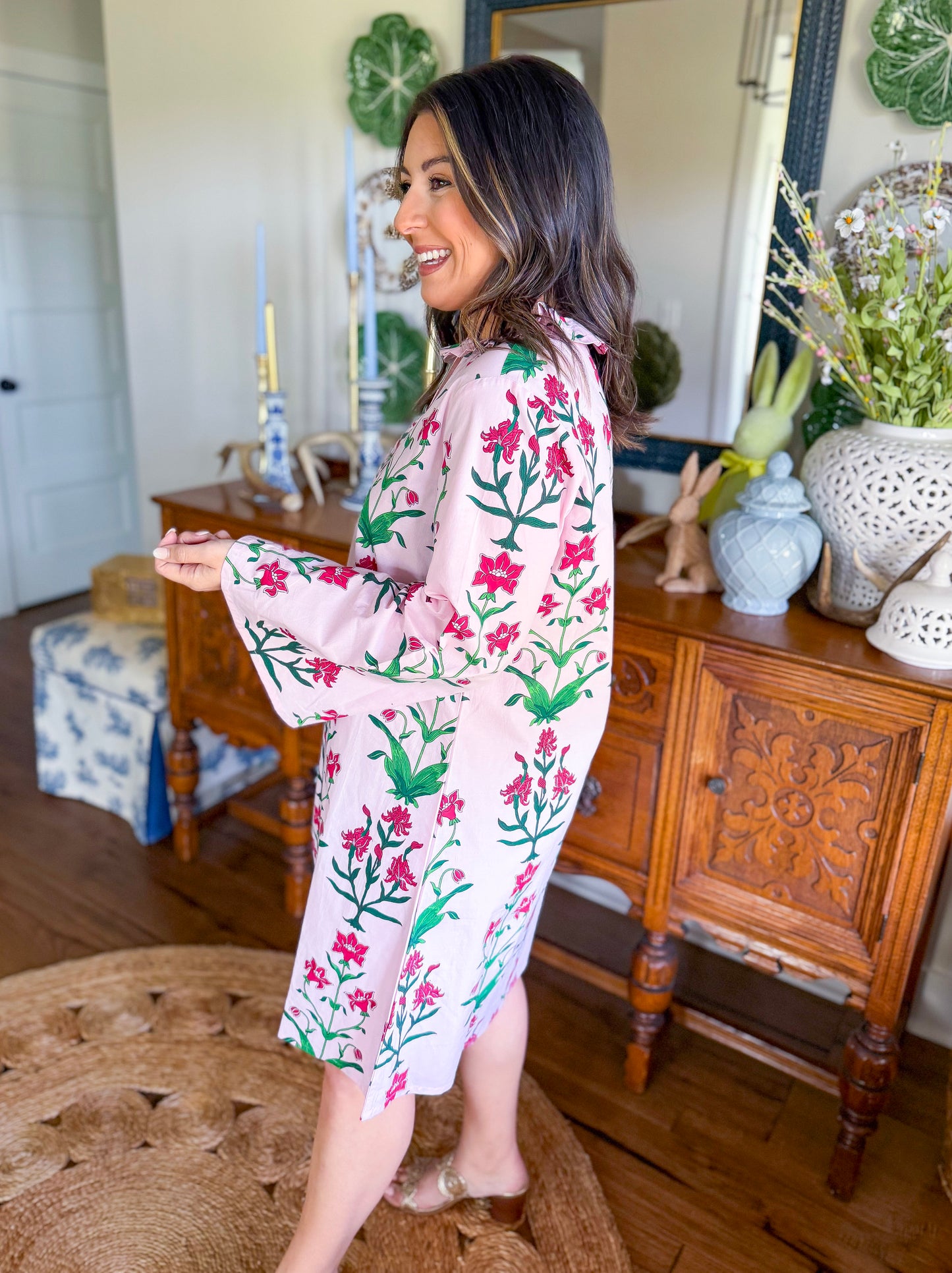Heart of Grace | Eloise Mini Caftan on Rose D'Iris