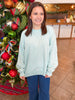 On The Go Fleece Pullover in Mint