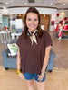 Woven In Warmth Sweater Top in Brown