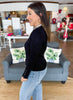 Classic Comfort Sweater Top in Black