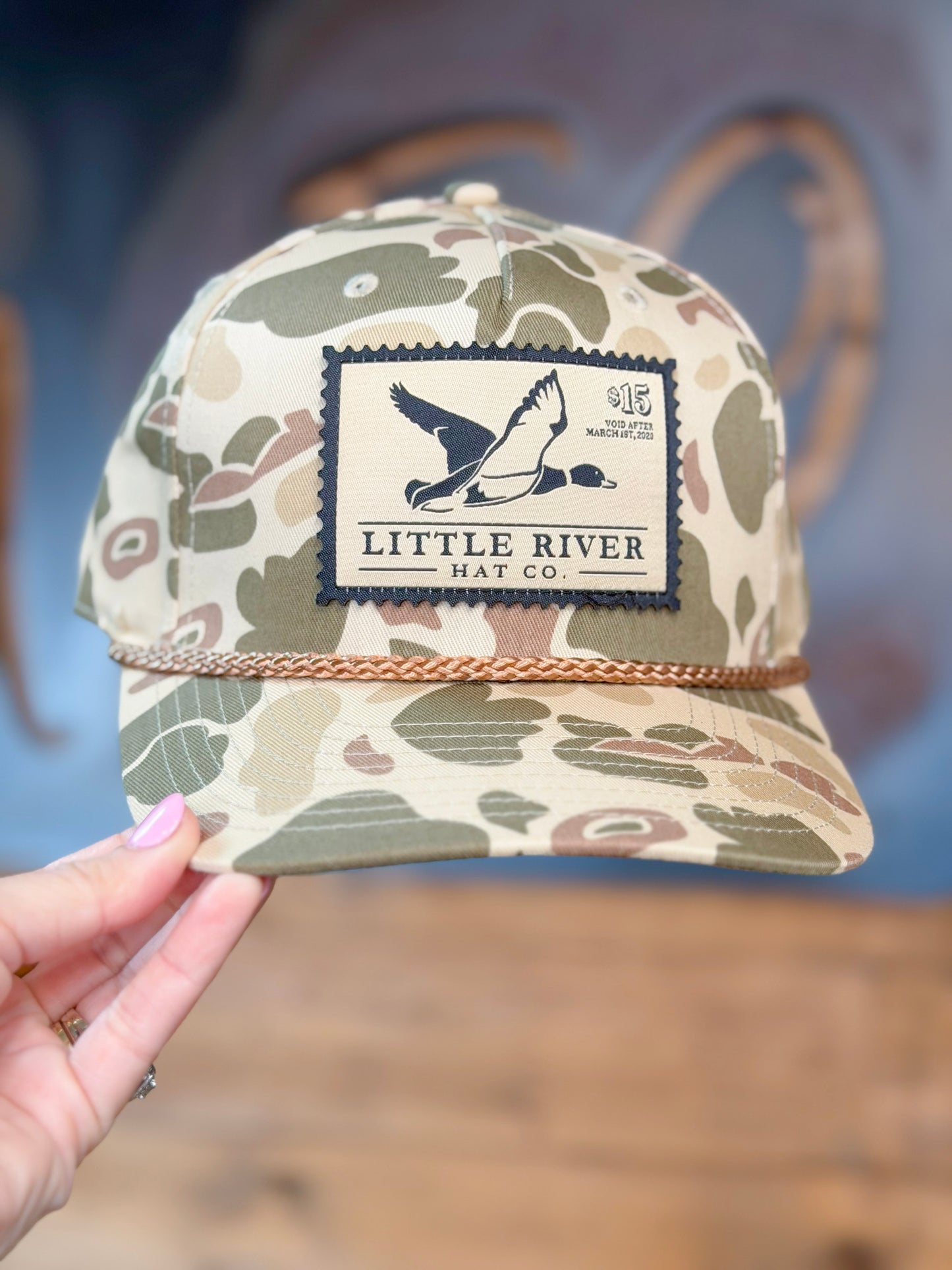 Little River Hat Co. Duck Stamp Hat 258 in Harvest Duck Camo