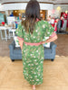 Autumn Moss Midi Dress