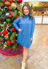Winter Blues Sweater Dress