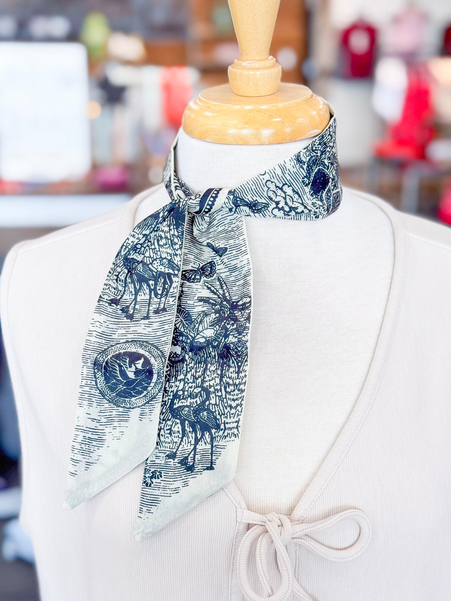 Vintage Safari Twilly Scarf