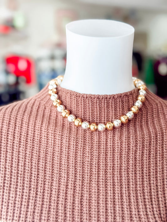 Multi-Mixed Bauble Necklace