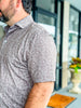 Southern Point Pointer Pattern Performance Polo in Gunstock