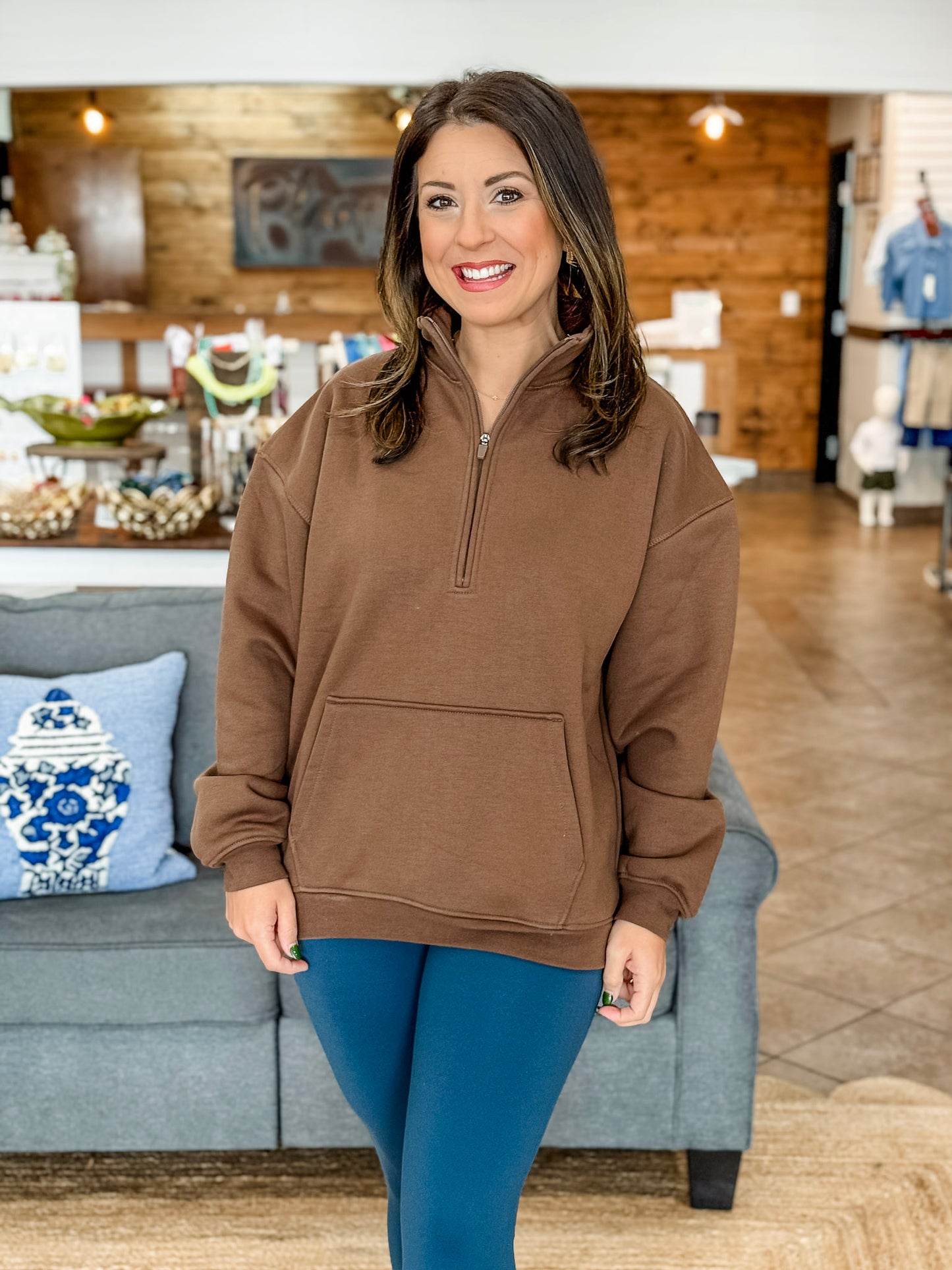 Fleece Lined Half-Zip Pullover