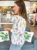 Summer to Remember Floral Top in Light Blue