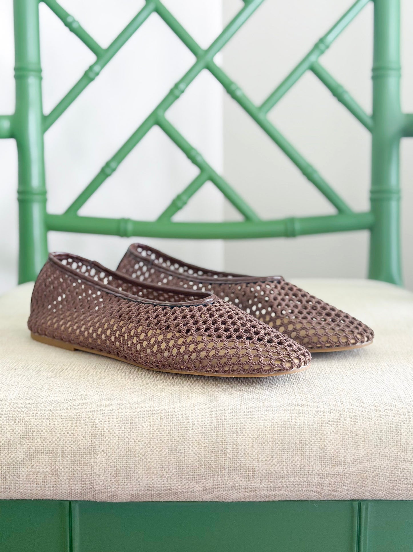 Matisse | Marta Woven Flat in Chocolate