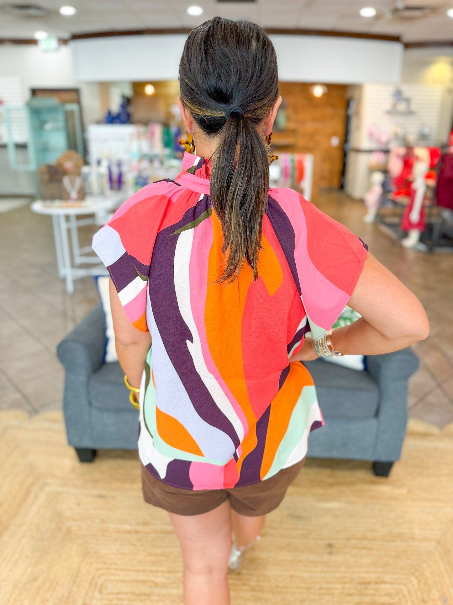 Crosby Billie Blouse in Rocky Top